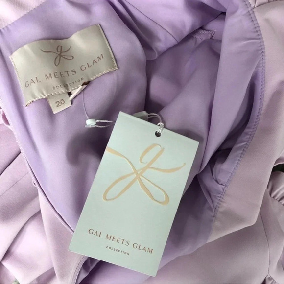 New Gal Meets Glam Emma Ruffle Crepe Dress Collared lilac
Peter Pan collar plus - Picture 12 of 13